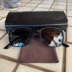 PERSOL Polarized Sunglasses PO 3133-S 9014/58 52mm Black